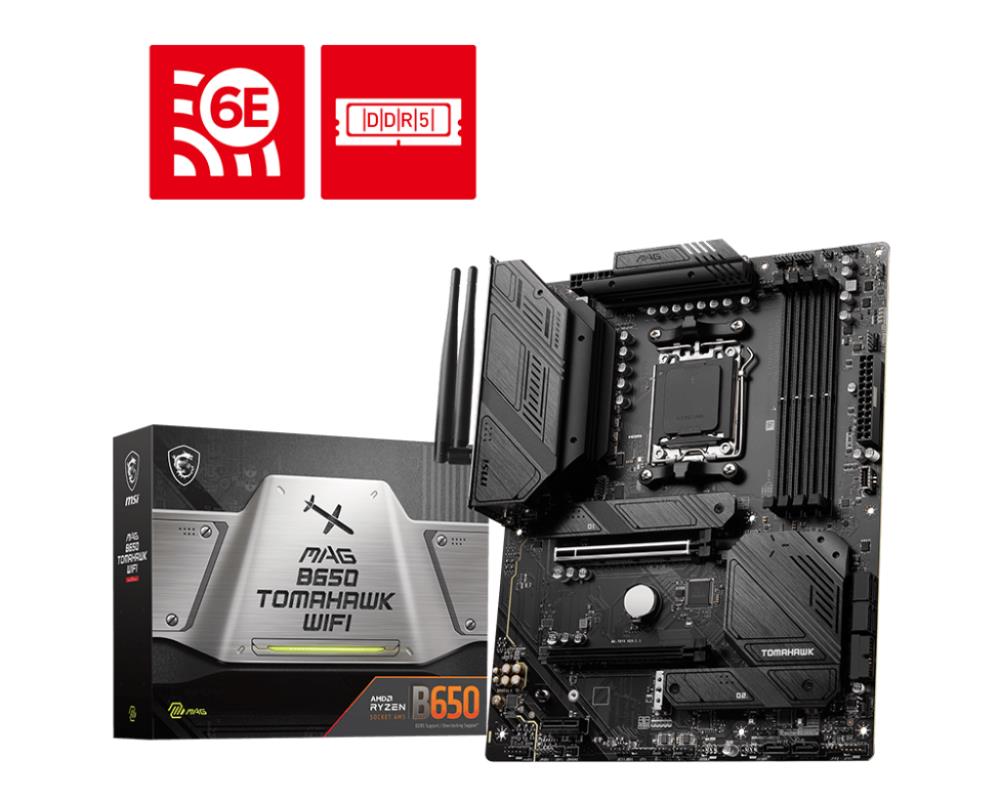 Материнская плата AMD B650 SAM5 ATX MAG B650 TOMAHAWK WIFI MSI 0 - оптом у дистрибьютора ABSOLUTETRADE