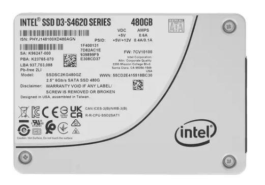 SSD жесткий диск SATA2.5" 480GB TLC D3-S4620 SSDSC2KG480GZ01 INTEL 0 - оптом у дистрибьютора ABSOLUTETRADE