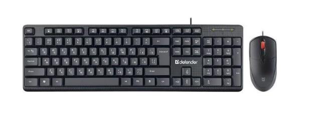 Клавиатура + мышка LINE C-511 RU BLACK 45511 DEFENDER 0 - оптом у дистрибьютора ABSOLUTETRADE