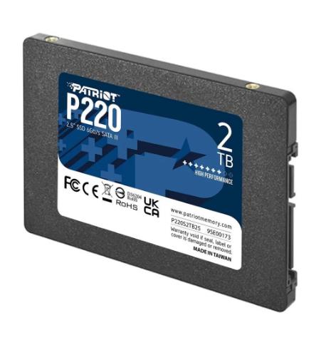 SSD жесткий диск SATA2.5" 2TB P220S2TB25 PATRIOT 0 - оптом у дистрибьютора ABSOLUTETRADE