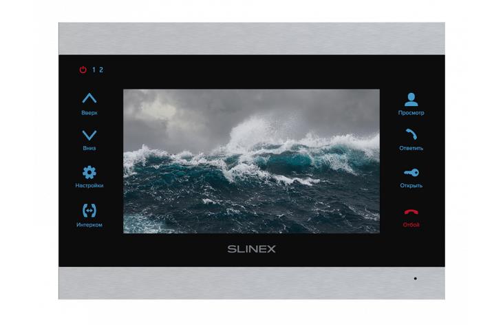 Монитор LCD 10" IP DOORPHONE SL-07MHD SILVER/BLACK SLINEX - оптом у дистрибьютора ELKO