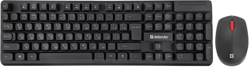 Клавиатура + мышка MILAN C-992 RU BLACK 45992 DEFENDER 0 - оптом у дистрибьютора ABSOLUTETRADE