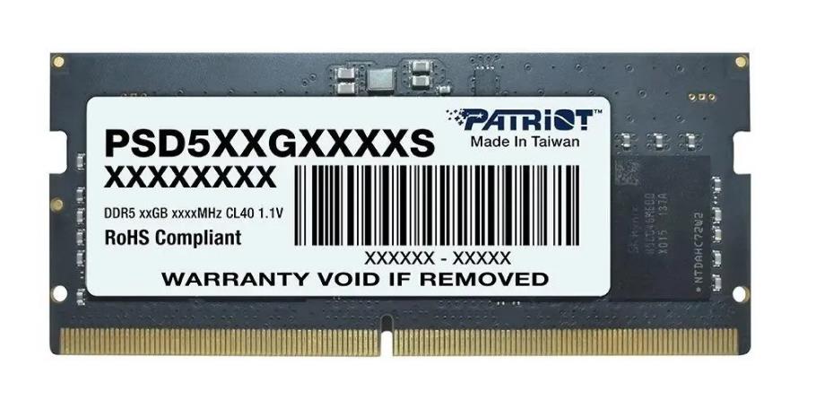 Модуль памяти для ноутбука SL 16GB DDR5-4800 PSD516G480081S,CL40, 1.1V PATRIOT 0 - оптом у дистрибьютора ABSOLUTETRADE