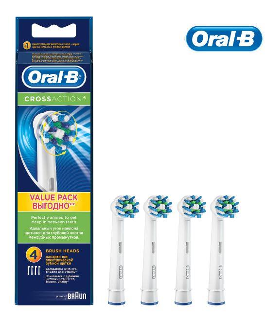 Насадка для зубной щетки EB50-4 WHITE ORAL-B - оптом у дистрибьютора ELKO